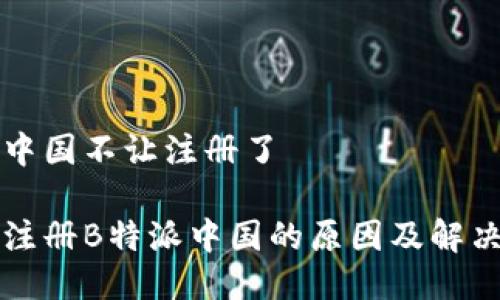 特派中国不让注册了

无法注册B特派中国的原因及解决方案